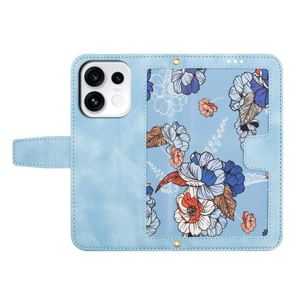Floral Pattern Leather Phone Case with Lanyard, For OPPO Reno16 F / Reno16 FS 5G, For OPPO Reno16 / Reno16 Pro Global, For OPPO A6 Pro 5G, For OPPO Reno11 F, For OPPO Reno9 A