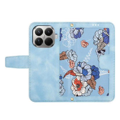 Floral Pattern Leather Phone Case with Lanyard, For Xiaomi 17T 5G, For Xiaomi 17 Ultra, For Xiaomi 15 Pro, For Xiaomi 15, For Xiaomi 14T Pro, For Xiaomi 14T, For Xiaomi 13T