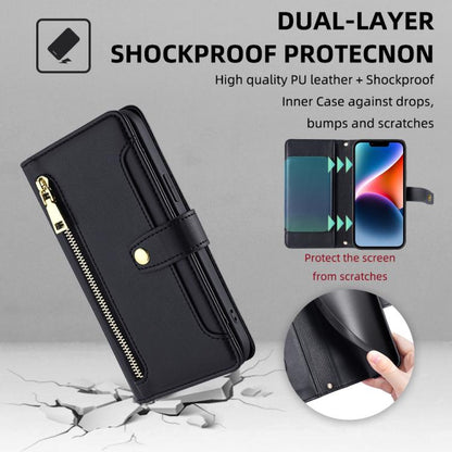 Sheep Texture Cross-body Zipper Wallet Leather Phone Case, For Redmi A7 Pro 171mm / Poco C85x 5G, For Redmi Turbo 5 Max 5G / Poco X8 Pro Max 5G, For Redmi Turbo 5 5G / Poco X8 Pro 5G, For Redmi K90 Pro Max 5G / Poco F8 Ultra                            ...