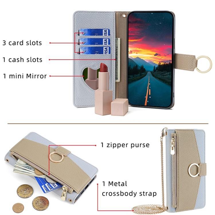 Crossbody Litchi Texture Leather Phone Case, For Redmi A7 Pro 171mm / Poco C85x 5G, For Redmi Turbo 5 Max 5G / Poco X8 Pro Max 5G, For Redmi Turbo 5 5G / Poco X8 Pro 5G, For Redmi K90 Pro Max / Poco F8 Ultra, For Redmi K90 / Poco F8 Pro                ...