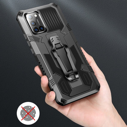 Shockproof protective phone case in black with rugged armor edges and grip