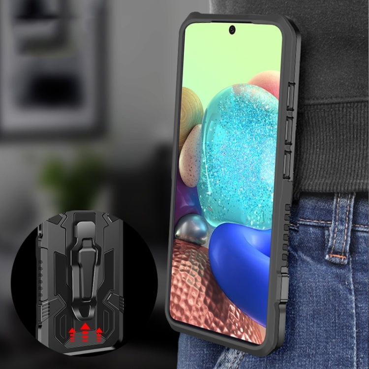 Shockproof protective phone case in black with raised rim for screen protection