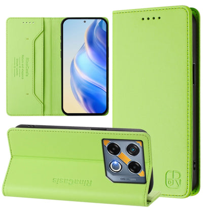 RC01 Dual-Folded Magnetic Suction RFID Leather Phone Case, For Infinix Note 40X 5G, For Infinix Note 40 5G, For Infinix GT 20 Pro 5G, For Infinix Note 40 Pro 4G / 5G, For Infinix Note 40 4G, For Infinix Hot 40 4G / Hot 40 Play, For Infinix Zero 30 4G  ...