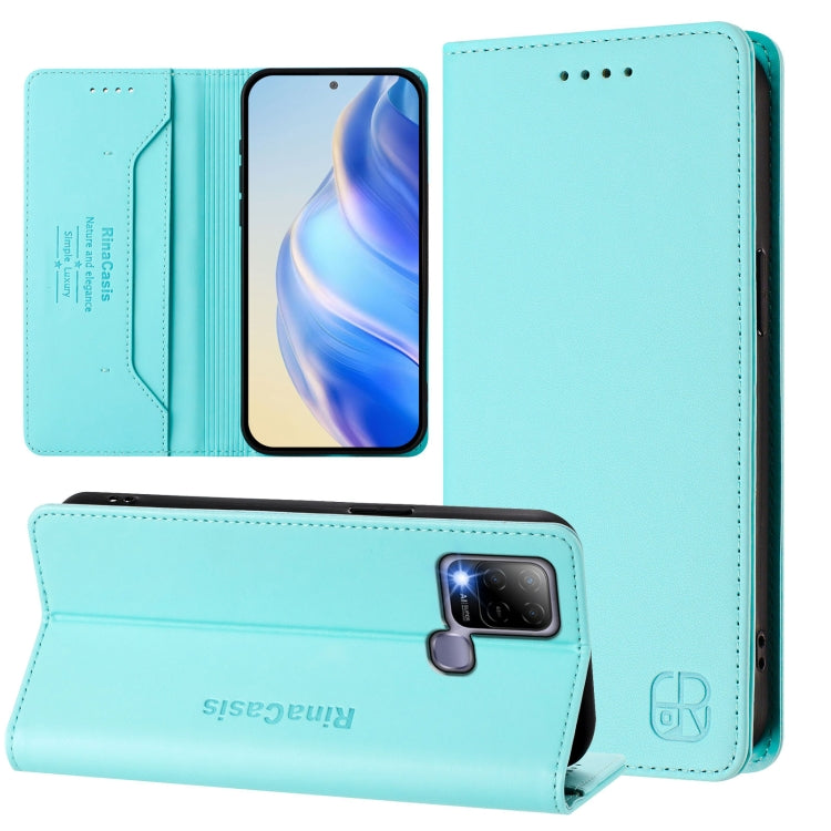 RC01 Dual-Folded Magnetic Suction RFID Leather Phone Case, For Infinix Zero 20, For Infinix Note 12 4G / 12 Pro 4G, For Infinix Smart 6 / 6 Plus / 6 HD, For Infinix Note 12 Pro 5G, For Infinix Hot 12 Play, For Infinix Hot 10T / Hot 10S X689            ...