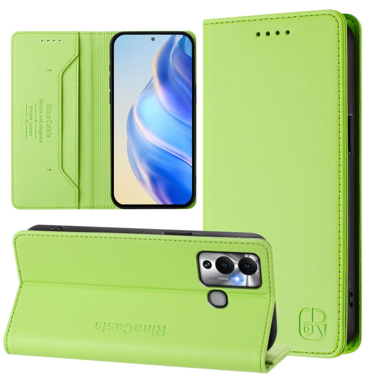 RC01 Dual-Folded Magnetic Suction RFID Leather Phone Case, For Infinix Zero 20, For Infinix Note 12 4G / 12 Pro 4G, For Infinix Smart 6 / 6 Plus / 6 HD, For Infinix Note 12 Pro 5G, For Infinix Hot 12 Play, For Infinix Hot 10T / Hot 10S X689            ...