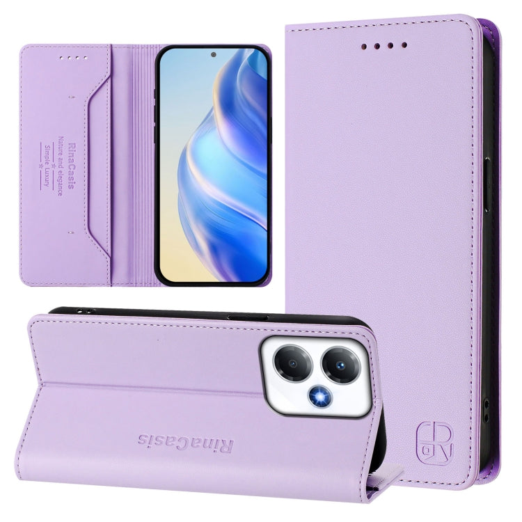 RC01 Dual-Folded Magnetic Suction RFID Leather Phone Case, For Infinix Note 40X 5G, For Infinix Note 40 5G, For Infinix GT 20 Pro 5G, For Infinix Note 40 Pro 4G / 5G, For Infinix Note 40 4G, For Infinix Hot 40 4G / Hot 40 Play, For Infinix Zero 30 4G  ...