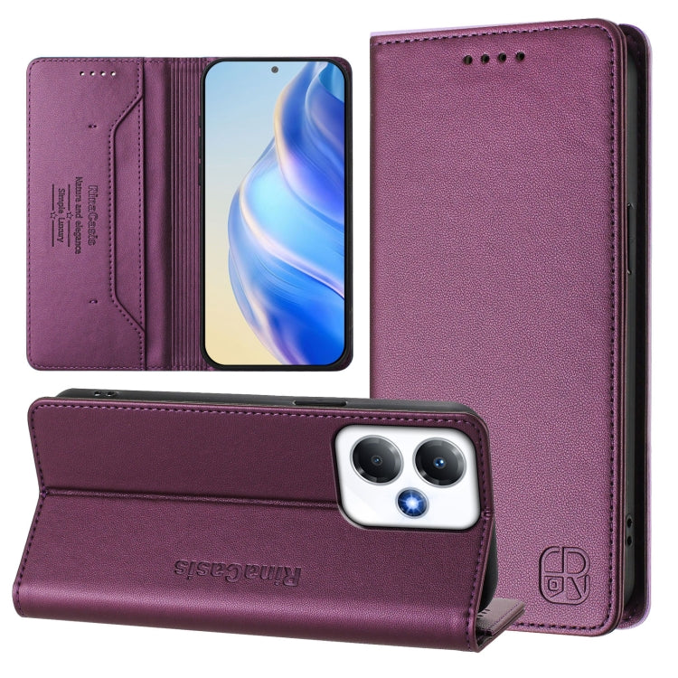 RC01 Dual-Folded Magnetic Suction RFID Leather Phone Case, For Infinix Note 40X 5G, For Infinix Note 40 5G, For Infinix GT 20 Pro 5G, For Infinix Note 40 Pro 4G / 5G, For Infinix Note 40 4G, For Infinix Hot 40 4G / Hot 40 Play, For Infinix Zero 30 4G  ...