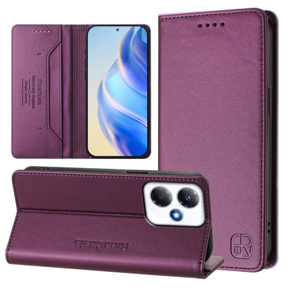 RC01 Dual-Folded Magnetic Suction RFID Leather Phone Case, For Infinix Note 40X 5G, For Infinix Note 40 5G, For Infinix GT 20 Pro 5G, For Infinix Note 40 Pro 4G / 5G, For Infinix Note 40 4G, For Infinix Hot 40 4G / Hot 40 Play, For Infinix Zero 30 4G  ...