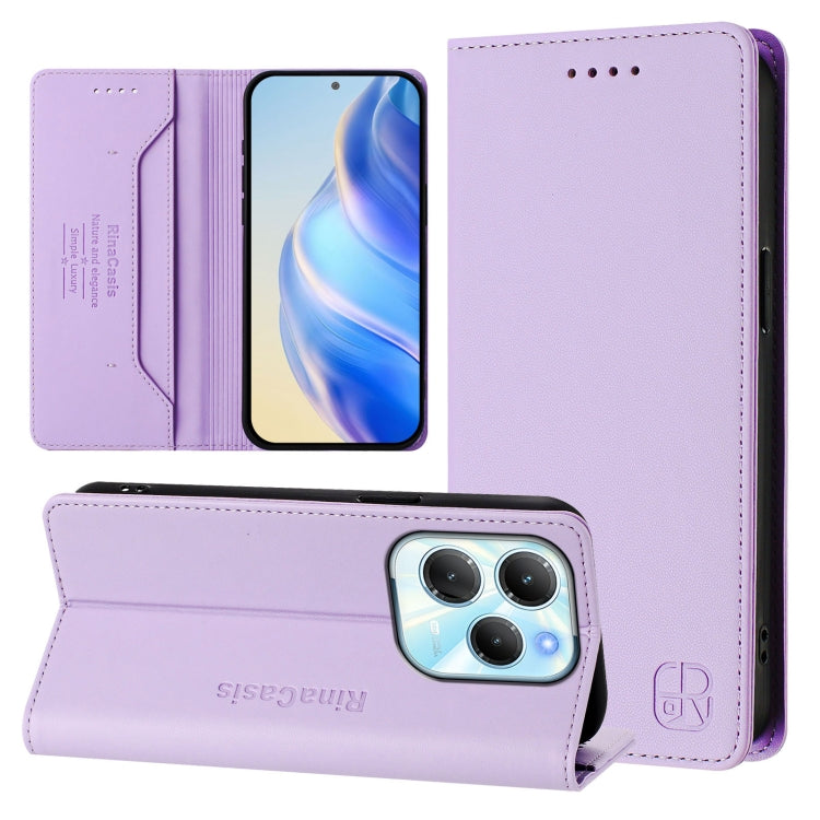 RC01 Dual-Folded Magnetic Suction RFID Leather Phone Case, For Infinix Note 40X 5G, For Infinix Note 40 5G, For Infinix GT 20 Pro 5G, For Infinix Note 40 Pro 4G / 5G, For Infinix Note 40 4G, For Infinix Hot 40 4G / Hot 40 Play, For Infinix Zero 30 4G  ...