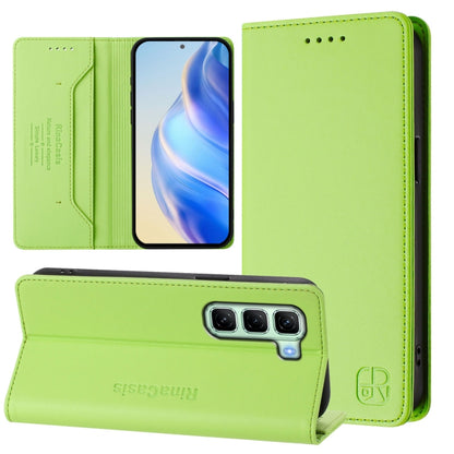 RC01 Dual-Folded Magnetic Suction RFID Leather Phone Case, For Infinix GT 50 Pro 5G, For Infinix Note Edge 5G, For Infinix Smart 20 4G, For Infinix Note 60 / 60 Pro, For Infinix Smart 10 Plus 4G, For Infinix Note 50s, For Infinix Hot 50i 5G / Smart 9 4...