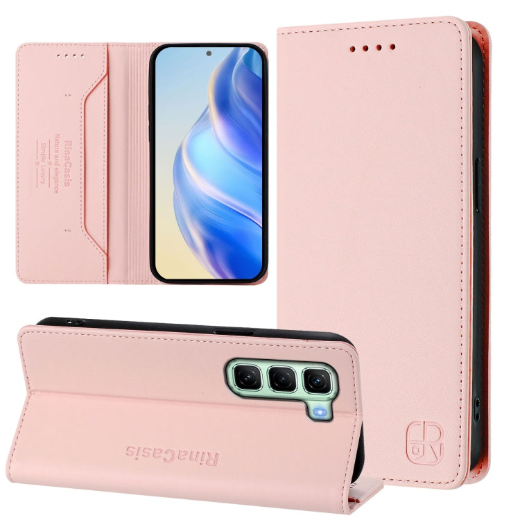 RC01 Dual-Folded Magnetic Suction RFID Leather Phone Case, For Infinix GT 50 Pro 5G, For Infinix Note Edge 5G, For Infinix Smart 20 4G, For Infinix Note 60 / 60 Pro, For Infinix Smart 10 Plus 4G, For Infinix Note 50s, For Infinix Hot 50i 5G / Smart 9 4...