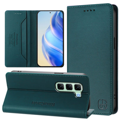 RC01 Dual-Folded Magnetic Suction RFID Leather Phone Case, For Infinix GT 50 Pro 5G, For Infinix Note Edge 5G, For Infinix Smart 20 4G, For Infinix Note 60 / 60 Pro, For Infinix Smart 10 Plus 4G, For Infinix Note 50s, For Infinix Hot 50i 5G / Smart 9 4...