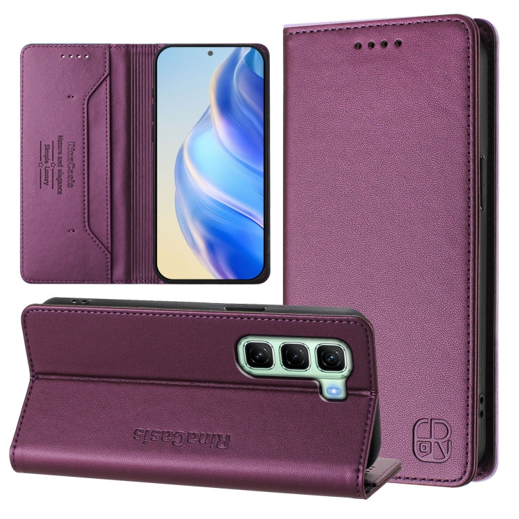 RC01 Dual-Folded Magnetic Suction RFID Leather Phone Case, For Infinix GT 50 Pro 5G, For Infinix Note Edge 5G, For Infinix Smart 20 4G, For Infinix Note 60 / 60 Pro, For Infinix Smart 10 Plus 4G, For Infinix Note 50s, For Infinix Hot 50i 5G / Smart 9 4...