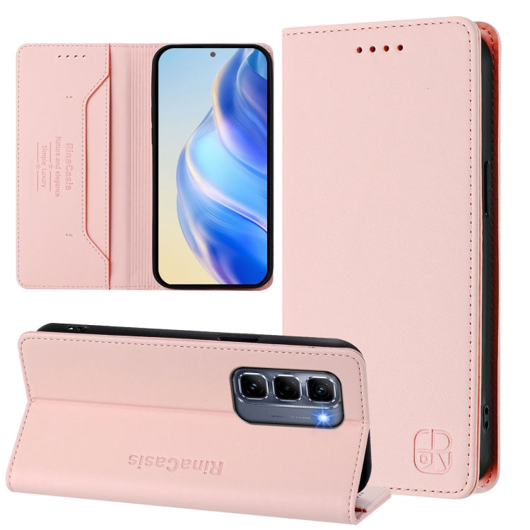 RC01 Dual-Folded Magnetic Suction RFID Leather Phone Case, For Infinix GT 50 Pro 5G, For Infinix Note Edge 5G, For Infinix Smart 20 4G, For Infinix Note 60 / 60 Pro, For Infinix Smart 10 Plus 4G, For Infinix Note 50s, For Infinix Hot 50i 5G / Smart 9 4...