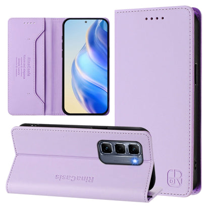 RC01 Dual-Folded Magnetic Suction RFID Leather Phone Case, For Infinix GT 50 Pro 5G, For Infinix Note Edge 5G, For Infinix Smart 20 4G, For Infinix Note 60 / 60 Pro, For Infinix Smart 10 Plus 4G, For Infinix Note 50s, For Infinix Hot 50i 5G / Smart 9 4...