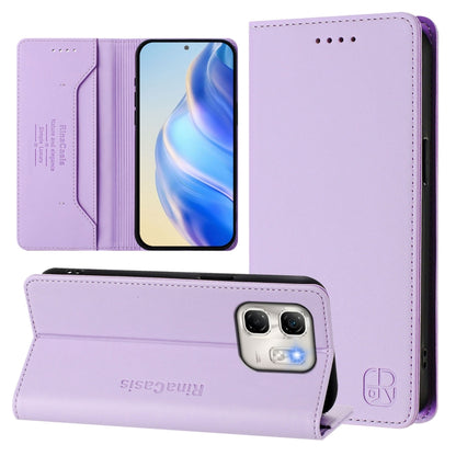 RC01 Dual-Folded Magnetic Suction RFID Leather Phone Case, For Infinix GT 50 Pro 5G, For Infinix Note Edge 5G, For Infinix Smart 20 4G, For Infinix Note 60 / 60 Pro, For Infinix Smart 10 Plus 4G, For Infinix Note 50s, For Infinix Hot 50i 5G / Smart 9 4...