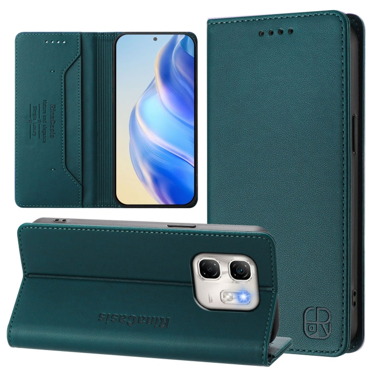 RC01 Dual-Folded Magnetic Suction RFID Leather Phone Case, For Infinix GT 50 Pro 5G, For Infinix Note Edge 5G, For Infinix Smart 20 4G, For Infinix Note 60 / 60 Pro, For Infinix Smart 10 Plus 4G, For Infinix Note 50s, For Infinix Hot 50i 5G / Smart 9 4...