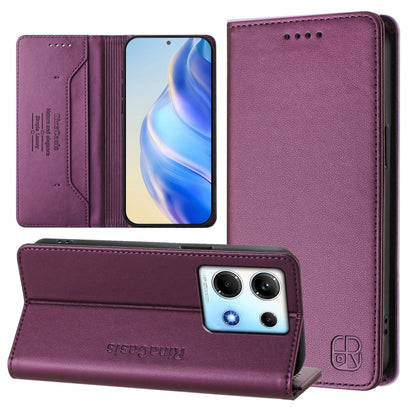RC01 Dual-Folded Magnetic Suction RFID Leather Phone Case, For Infinix Note 30 4G / 5G, For Infinix Note 30 Pro 4G, For Infinix Note 30 VIP, For Infinix Hot 30i / X669, For Infinix Hot 30 4G, For Infinix Hot 20S / Hot 20 Pro, For Infinix Hot 20 5G     ...