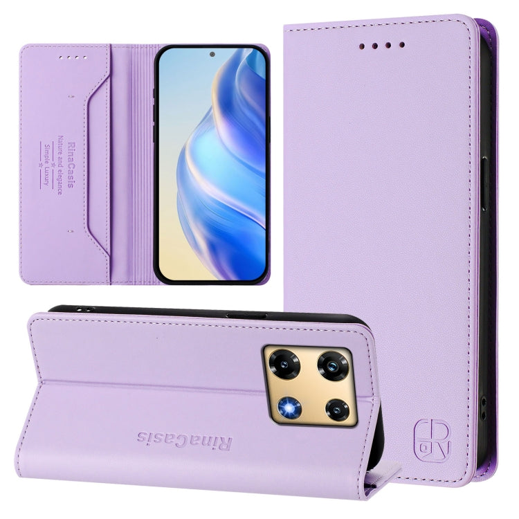 RC01 Dual-Folded Magnetic Suction RFID Leather Phone Case, For Infinix Note 30 4G / 5G, For Infinix Note 30 Pro 4G, For Infinix Note 30 VIP, For Infinix Hot 30i / X669, For Infinix Hot 30 4G, For Infinix Hot 20S / Hot 20 Pro, For Infinix Hot 20 5G     ...