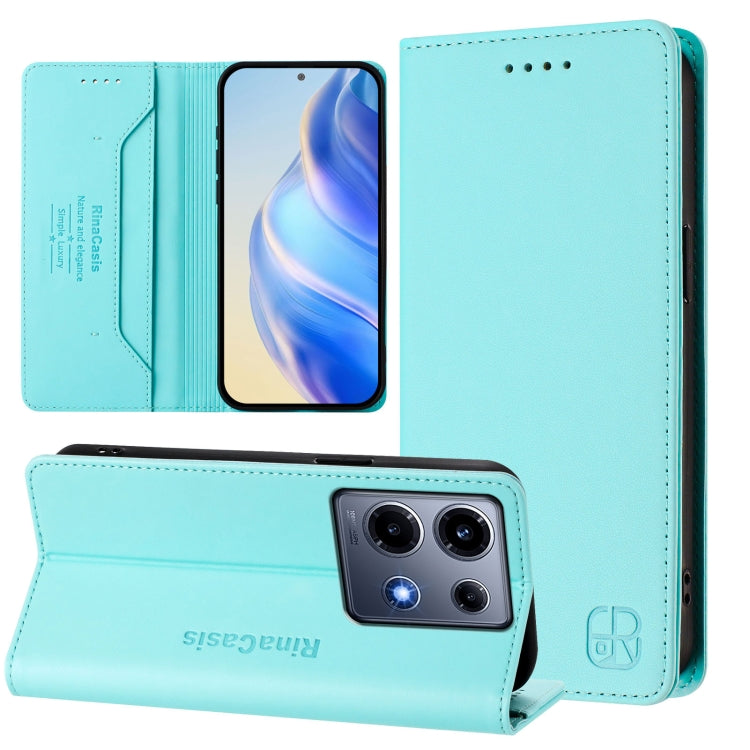 RC01 Dual-Folded Magnetic Suction RFID Leather Phone Case, For Infinix Note 30 4G / 5G, For Infinix Note 30 Pro 4G, For Infinix Note 30 VIP, For Infinix Hot 30i / X669, For Infinix Hot 30 4G, For Infinix Hot 20S / Hot 20 Pro, For Infinix Hot 20 5G     ...
