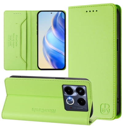 RC01 Dual-Folded Magnetic Suction RFID Leather Phone Case, For Infinix Note 40X 5G, For Infinix Note 40 5G, For Infinix GT 20 Pro 5G, For Infinix Note 40 Pro 4G / 5G, For Infinix Note 40 4G, For Infinix Hot 40 4G / Hot 40 Play, For Infinix Zero 30 4G  ...