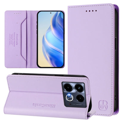RC01 Dual-Folded Magnetic Suction RFID Leather Phone Case, For Infinix Note 40X 5G, For Infinix Note 40 5G, For Infinix GT 20 Pro 5G, For Infinix Note 40 Pro 4G / 5G, For Infinix Note 40 4G, For Infinix Hot 40 4G / Hot 40 Play, For Infinix Zero 30 4G  ...