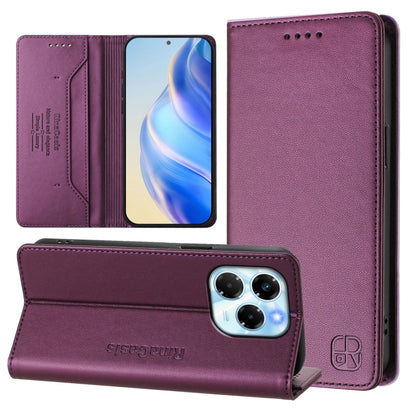 RC01 Dual-Folded Magnetic Suction RFID Leather Phone Case, For Infinix Note 40X 5G, For Infinix Note 40 5G, For Infinix GT 20 Pro 5G, For Infinix Note 40 Pro 4G / 5G, For Infinix Note 40 4G, For Infinix Hot 40 4G / Hot 40 Play, For Infinix Zero 30 4G  ...