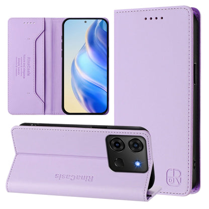 RC01 Dual-Folded Magnetic Suction RFID Leather Phone Case, For Infinix Note 40X 5G, For Infinix Note 40 5G, For Infinix GT 20 Pro 5G, For Infinix Note 40 Pro 4G / 5G, For Infinix Note 40 4G, For Infinix Hot 40 4G / Hot 40 Play, For Infinix Zero 30 4G  ...