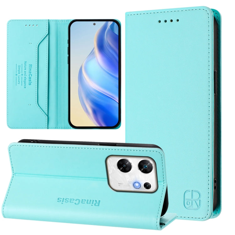 RC01 Dual-Folded Magnetic Suction RFID Leather Phone Case, For Infinix Note 40X 5G, For Infinix Note 40 5G, For Infinix GT 20 Pro 5G, For Infinix Note 40 Pro 4G / 5G, For Infinix Note 40 4G, For Infinix Hot 40 4G / Hot 40 Play, For Infinix Zero 30 4G  ...