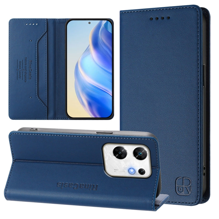 RC01 Dual-Folded Magnetic Suction RFID Leather Phone Case, For Infinix Note 40X 5G, For Infinix Note 40 5G, For Infinix GT 20 Pro 5G, For Infinix Note 40 Pro 4G / 5G, For Infinix Note 40 4G, For Infinix Hot 40 4G / Hot 40 Play, For Infinix Zero 30 4G  ...