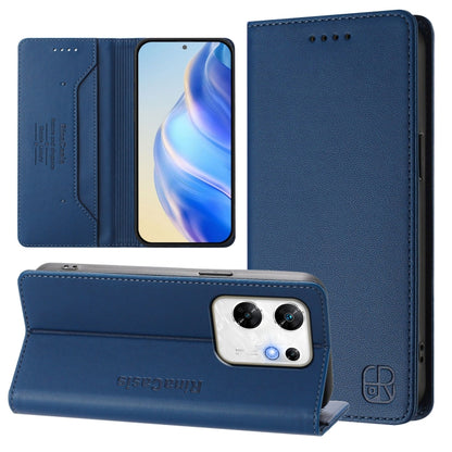 RC01 Dual-Folded Magnetic Suction RFID Leather Phone Case, For Infinix Note 40X 5G, For Infinix Note 40 5G, For Infinix GT 20 Pro 5G, For Infinix Note 40 Pro 4G / 5G, For Infinix Note 40 4G, For Infinix Hot 40 4G / Hot 40 Play, For Infinix Zero 30 4G  ...