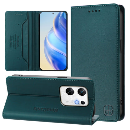RC01 Dual-Folded Magnetic Suction RFID Leather Phone Case, For Infinix Note 40X 5G, For Infinix Note 40 5G, For Infinix GT 20 Pro 5G, For Infinix Note 40 Pro 4G / 5G, For Infinix Note 40 4G, For Infinix Hot 40 4G / Hot 40 Play, For Infinix Zero 30 4G  ...