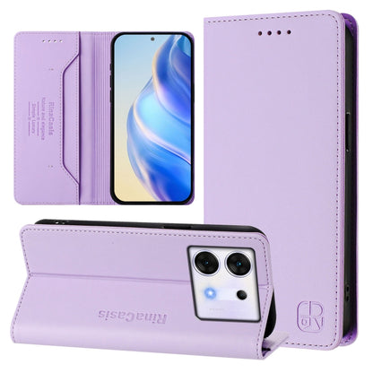 RC01 Dual-Folded Magnetic Suction RFID Leather Phone Case, For Infinix Note 40X 5G, For Infinix Note 40 5G, For Infinix GT 20 Pro 5G, For Infinix Note 40 Pro 4G / 5G, For Infinix Note 40 4G, For Infinix Hot 40 4G / Hot 40 Play, For Infinix Zero 30 4G  ...
