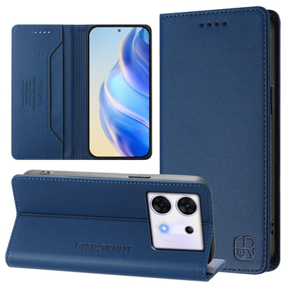 RC01 Dual-Folded Magnetic Suction RFID Leather Phone Case, For Infinix Note 40X 5G, For Infinix Note 40 5G, For Infinix GT 20 Pro 5G, For Infinix Note 40 Pro 4G / 5G, For Infinix Note 40 4G, For Infinix Hot 40 4G / Hot 40 Play, For Infinix Zero 30 4G  ...