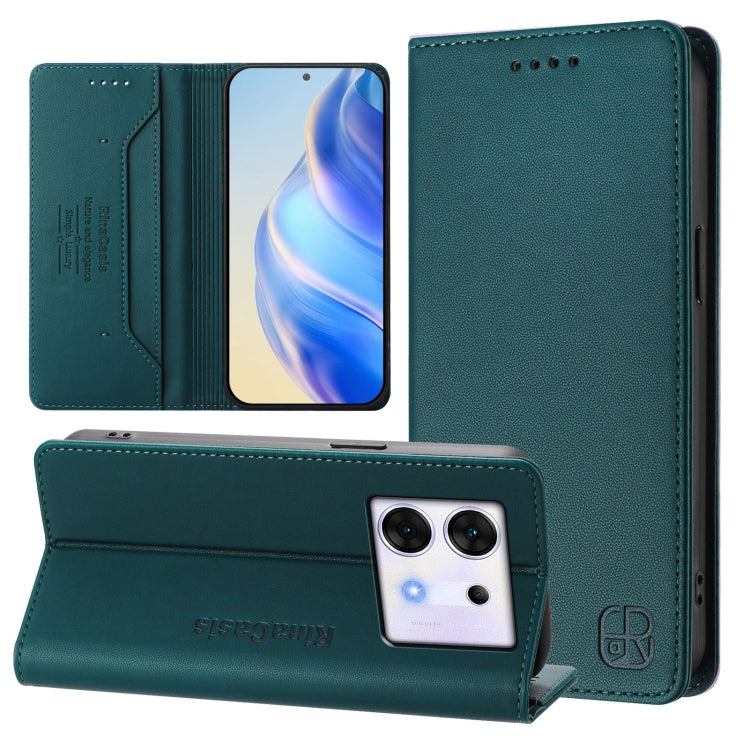 RC01 Dual-Folded Magnetic Suction RFID Leather Phone Case, For Infinix Note 40X 5G, For Infinix Note 40 5G, For Infinix GT 20 Pro 5G, For Infinix Note 40 Pro 4G / 5G, For Infinix Note 40 4G, For Infinix Hot 40 4G / Hot 40 Play, For Infinix Zero 30 4G  ...