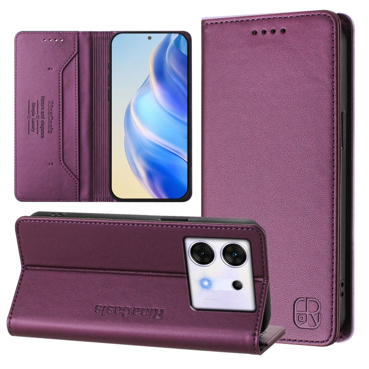 RC01 Dual-Folded Magnetic Suction RFID Leather Phone Case, For Infinix Note 40X 5G, For Infinix Note 40 5G, For Infinix GT 20 Pro 5G, For Infinix Note 40 Pro 4G / 5G, For Infinix Note 40 4G, For Infinix Hot 40 4G / Hot 40 Play, For Infinix Zero 30 4G  ...