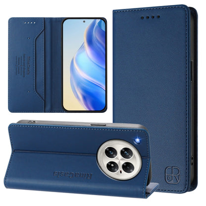 RC01 Dual-Folded Magnetic Suction RFID Leather Phone Case, For Infinix GT 50 Pro 5G, For Infinix Note Edge 5G, For Infinix Smart 20 4G, For Infinix Note 60 / 60 Pro, For Infinix Smart 10 Plus 4G, For Infinix Note 50s, For Infinix Hot 50i 5G / Smart 9 4...