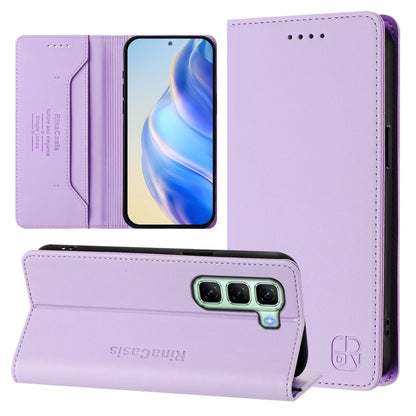 RC01 Dual-Folded Magnetic Suction RFID Leather Phone Case, For Infinix GT 50 Pro 5G, For Infinix Note Edge 5G, For Infinix Smart 20 4G, For Infinix Note 60 / 60 Pro, For Infinix Smart 10 Plus 4G, For Infinix Note 50s, For Infinix Hot 50i 5G / Smart 9 4...