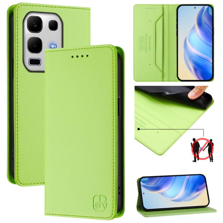 RC01 Dual-Folded Magnetic Suction RFID Leather Phone Case, For Infinix GT 50 Pro 5G, For Infinix Note Edge 5G, For Infinix Smart 20 4G, For Infinix Note 60 / 60 Pro, For Infinix Smart 10 Plus 4G, For Infinix Note 50s, For Infinix Hot 50i 5G / Smart 9 4...