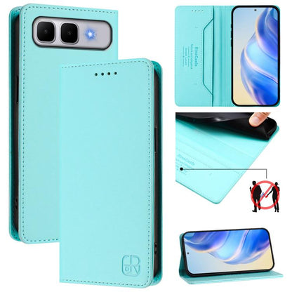 RC01 Dual-Folded Magnetic Suction RFID Leather Phone Case, For Infinix GT 50 Pro 5G, For Infinix Note Edge 5G, For Infinix Smart 20 4G, For Infinix Note 60 / 60 Pro, For Infinix Smart 10 Plus 4G, For Infinix Note 50s, For Infinix Hot 50i 5G / Smart 9 4...