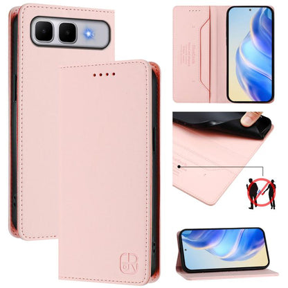 RC01 Dual-Folded Magnetic Suction RFID Leather Phone Case, For Infinix GT 50 Pro 5G, For Infinix Note Edge 5G, For Infinix Smart 20 4G, For Infinix Note 60 / 60 Pro, For Infinix Smart 10 Plus 4G, For Infinix Note 50s, For Infinix Hot 50i 5G / Smart 9 4...