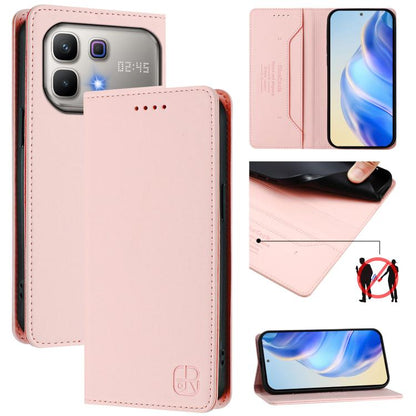 RC01 Dual-Folded Magnetic Suction RFID Leather Phone Case, For Infinix GT 50 Pro 5G, For Infinix Note Edge 5G, For Infinix Smart 20 4G, For Infinix Note 60 / 60 Pro, For Infinix Smart 10 Plus 4G, For Infinix Note 50s, For Infinix Hot 50i 5G / Smart 9 4...