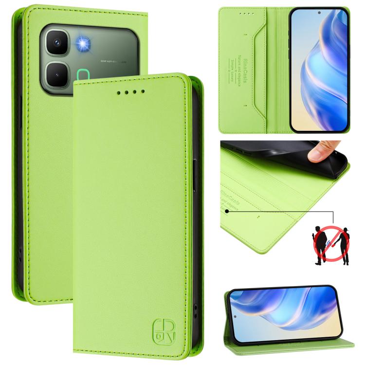 RC01 Dual-Folded Magnetic Suction RFID Leather Phone Case, For Infinix GT 50 Pro 5G, For Infinix Note Edge 5G, For Infinix Smart 20 4G, For Infinix Note 60 / 60 Pro, For Infinix Smart 10 Plus 4G, For Infinix Note 50s, For Infinix Hot 50i 5G / Smart 9 4...