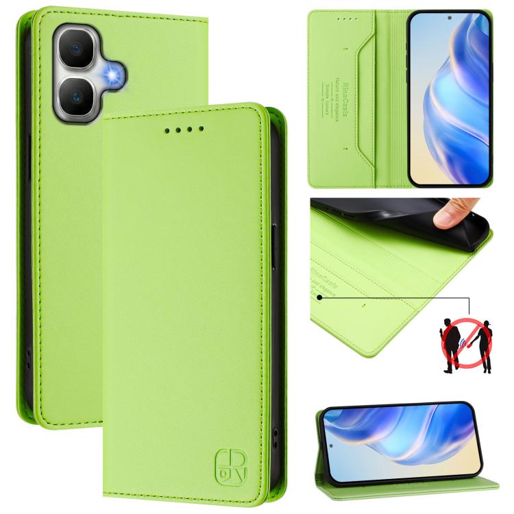 RC01 Dual-Folded Magnetic Suction RFID Leather Phone Case, For Infinix GT 50 Pro 5G, For Infinix Note Edge 5G, For Infinix Smart 20 4G, For Infinix Note 60 / 60 Pro, For Infinix Smart 10 Plus 4G, For Infinix Note 50s, For Infinix Hot 50i 5G / Smart 9 4...