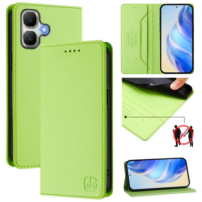 RC01 Dual-Folded Magnetic Suction RFID Leather Phone Case, For Infinix GT 50 Pro 5G, For Infinix Note Edge 5G, For Infinix Smart 20 4G, For Infinix Note 60 / 60 Pro, For Infinix Smart 10 Plus 4G, For Infinix Note 50s, For Infinix Hot 50i 5G / Smart 9 4...