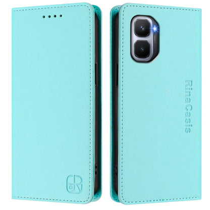 RC01 Dual-Folded Magnetic Suction RFID Leather Phone Case, For Infinix GT 50 Pro 5G, For Infinix Note Edge 5G, For Infinix Smart 20 4G, For Infinix Note 60 / 60 Pro, For Infinix Smart 10 Plus 4G, For Infinix Note 50s, For Infinix Hot 50i 5G / Smart 9 4...