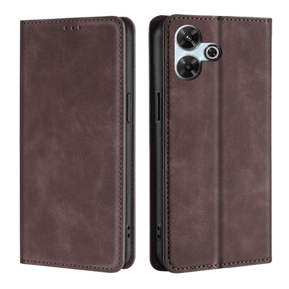 Skin Feel Magnetic Leather Phone Case, For Redmi A7 Pro 171mm / Poco C85x 5G, For Redmi Turbo 5 Max 5G / Poco X8 Pro Max 5G, For Redmi Turbo 5 5G / Poco X8 Pro 5G, For Redmi Note 15 Pro 4G Global 163.2mm, For Redmi A5 4G 171.7mm, For Redmi Note 14S 4G ...
