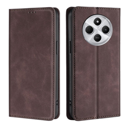 Skin Feel Magnetic Leather Phone Case, For Redmi A7 Pro 171mm / Poco C85x 5G, For Redmi Turbo 5 Max 5G / Poco X8 Pro Max 5G, For Redmi Turbo 5 5G / Poco X8 Pro 5G, For Redmi Note 15 Pro 4G Global 163.2mm, For Redmi A5 4G 171.7mm, For Redmi Note 14S 4G ...