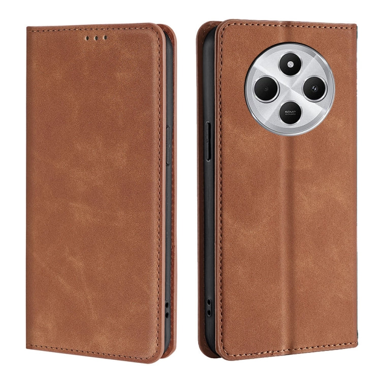 Skin Feel Magnetic Leather Phone Case, For Redmi A7 Pro 171mm / Poco C85x 5G, For Redmi Turbo 5 Max 5G / Poco X8 Pro Max 5G, For Redmi Turbo 5 5G / Poco X8 Pro 5G, For Redmi Note 15 Pro 4G Global 163.2mm, For Redmi A5 4G 171.7mm, For Redmi Note 14S 4G ...