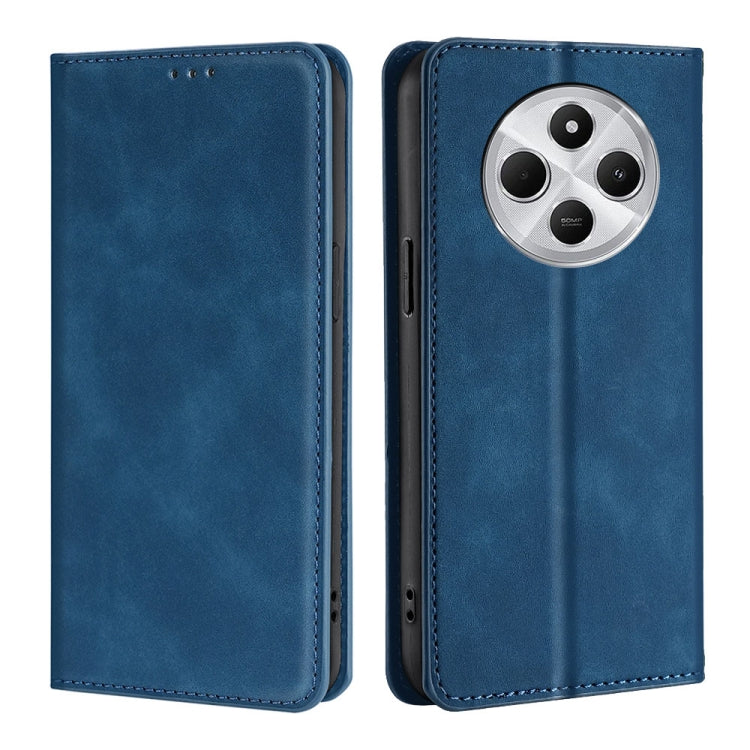 Skin Feel Magnetic Leather Phone Case, For Redmi A7 Pro 171mm / Poco C85x 5G, For Redmi Turbo 5 Max 5G / Poco X8 Pro Max 5G, For Redmi Turbo 5 5G / Poco X8 Pro 5G, For Redmi Note 15 Pro 4G Global 163.2mm, For Redmi A5 4G 171.7mm, For Redmi Note 14S 4G ...